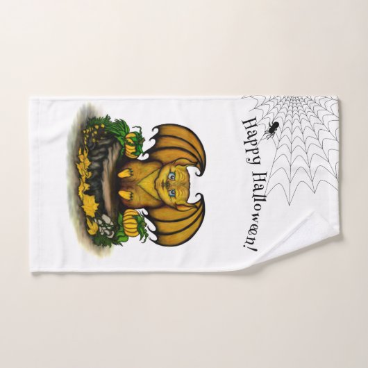 Bat d'Halloween mignonne (Serviette à main)