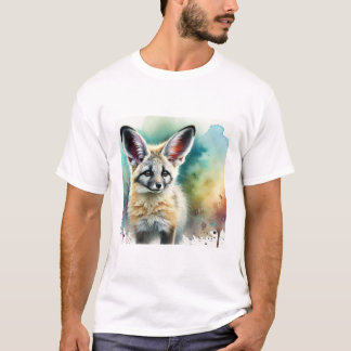 Bat eared fox 060924AREF139 - Watercolor T-shirt