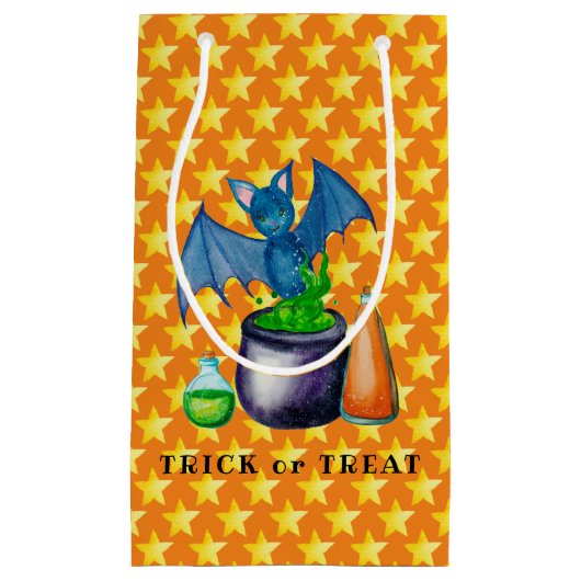 Bat Et Bouillonnement Cauldron Sac Cadeau (Devant)