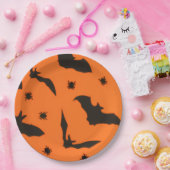 Bat Flying Halloween Papieren Bordje (Feest)