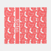 Bat Ghost Coral Fleece Deken (Voorkant (Horizontaal))