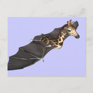 Bat Giraffe Hybrid Briefkaart