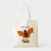 Bat Granny Book Lover Tote Bag (Voorkant)