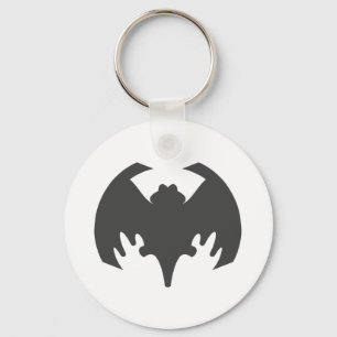 Bat Grey Het museum Zazzle geschenken Sleutelhanger