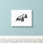 Bat Halloween Canvas Afdruk (Insitu (Houten vloer))