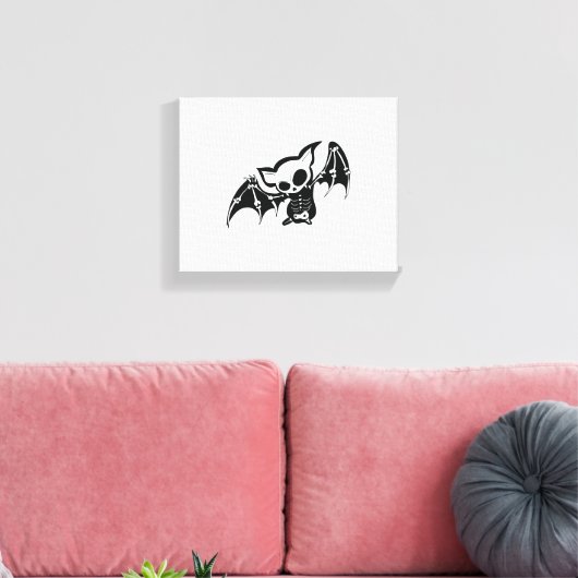 Bat Halloween Canvas Afdruk (Insitu (Woonkamer))