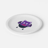 Bat halloween papieren bordje (Gekanteld)