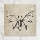 Bat Halloween Party Bedankjes Labels (Achterkant)