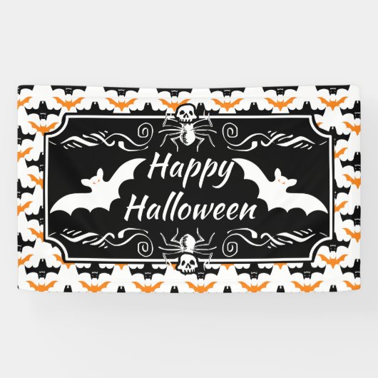 Bat Halloween Pattern Spandoek (Horizontaal)