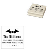Bat Halloween retouradres Rubberstempel (Gestempeld)