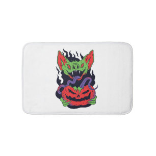 Bat Halloween - Scary Vampire Halloween Pompoen Badmat