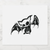 Bat Halloween Sparkling Wijnetiket (Enkel label)