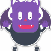 Bat halloween sticker (Voorkant)