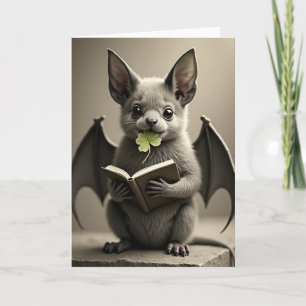 Bat Honden Vriend Cute Kunstkaart Kaart