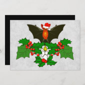 Bat in Holly Kaart (Voorkant / Achterkant)