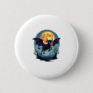 Bat Koe bij middernacht Ronde Button 5,7 Cm