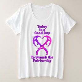 Bat’leth Heart - Smash the Patriarchy Grote Maat T-shirt