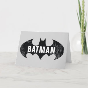 Bat Logo met Gotham Etching Kaart
