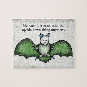 Bat met een slechte jigzaag legpuzzel