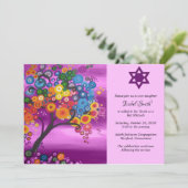 Bat Mitsvah Invitations Arbre de vie (Debout devant)