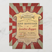 Bat Mitswa Carnaval of Circus Kaart (Voorkant / Achterkant)