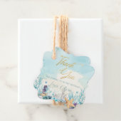 Bat Mitswa onder het Zee Beach Ocean Birthday Bedankjes Labels (In situ)