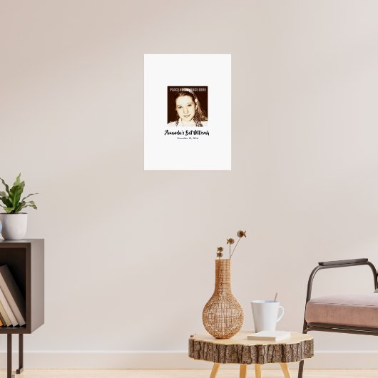 Bat Mitswa Sign In Party Board Poster (Woonkamer 3)