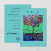 Bat mitzvah à barres RSVP (Devant / Derrière)