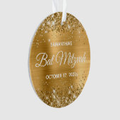 Bat mitzvah à huile Glittery Gold Ombre (devant)