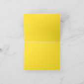 Bat Mitzvah Abstracte Rozen Geel Bedankkaart (Binnen)