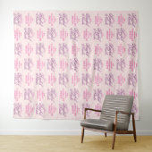 Bat Mitzvah Backdrop Stap en Herhaal Banner Wandkleed (In Situ (horizontaal))