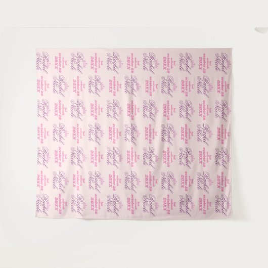 Bat Mitzvah Backdrop Stap en Herhaal Banner Wandkleed (Voorkant (horizontaal))