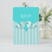 Bat mitzvah bleu turquoise RSVP (Debout devant)