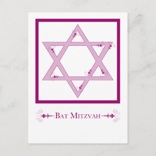 Bat Mitzvah Briefkaart