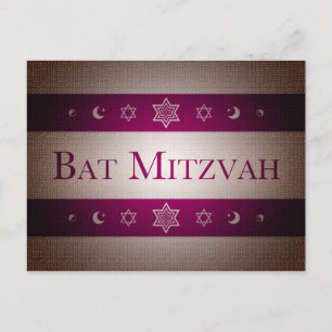 Bat Mitzvah Briefkaart