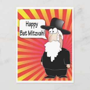 Bat Mitzvah Briefkaart - Joodse rabbijn Briefkaart