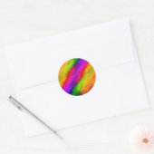 Bat Mitzvah Bright Colors Ronde Sticker (Envelop)