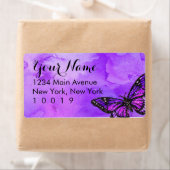 Bat Mitzvah Butterfly Paars en Roze geverfd Etiket (Insitu)