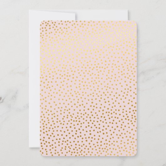 Bat mitzvah CUSTOM Invitation or rose pâle SLOANE (Dos)