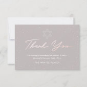 Bat Mitzvah Dank u. Bedankkaart (Voorkant)