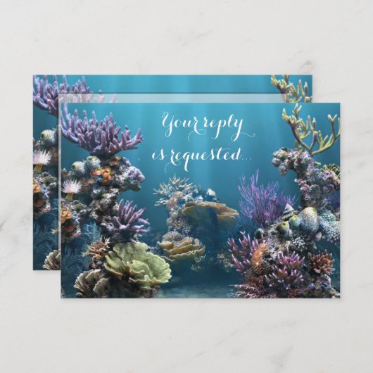 Bat mitzvah d'aquarium RSVP (Devant / Derrière)