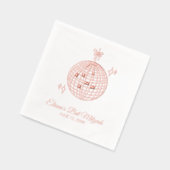 Bat mitzvah de bal à huile rose personnalisée (Gauche)