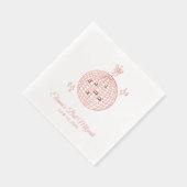 Bat mitzvah de bal à huile rose personnalisée (Droite)