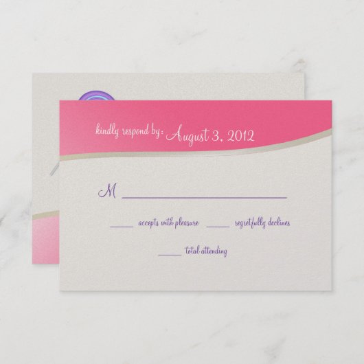 Bat mitzvah de bonbons doux RSVP (Devant / Derrière)