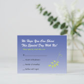 Bat mitzvah de Dove of Peace Invitation RÉPONSE (Debout devant)