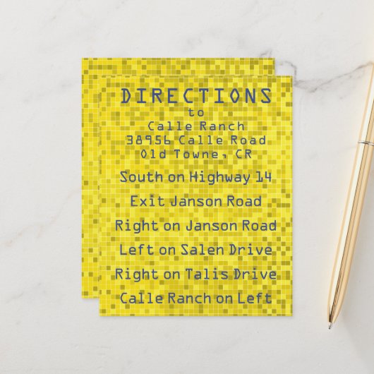 BAT MITZVAH de la barre BM Jeu sur la carte de dir (Devant/Arrière en situation)