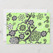BAT MITZVAH d'invitation STAR FLOWERS Invitation (Dos)