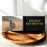 Bat mitzvah élégant<br><div class="desc">Voici notre livre d'hôtes Bat mitzvah,  avec la rubrique "Bat mitzvah" dans une police serif élégante,  magnifiquement en papier réel. Conçu dans un style minimaliste,  il saisit l'essence de votre journée spéciale.</div>