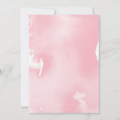 BAT MITZVAH élégant couleur rose pâle invitation (Dos)