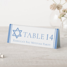 Bat Mitzvah-feest Lichtblauwe Ster van David